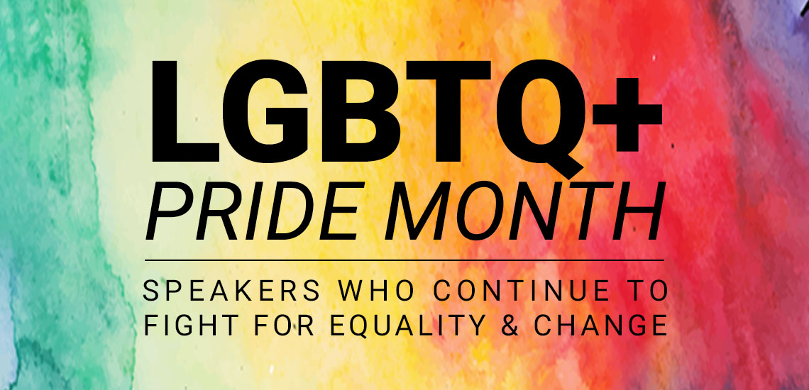 Find a speaker for LGBTQ+ Pride Month